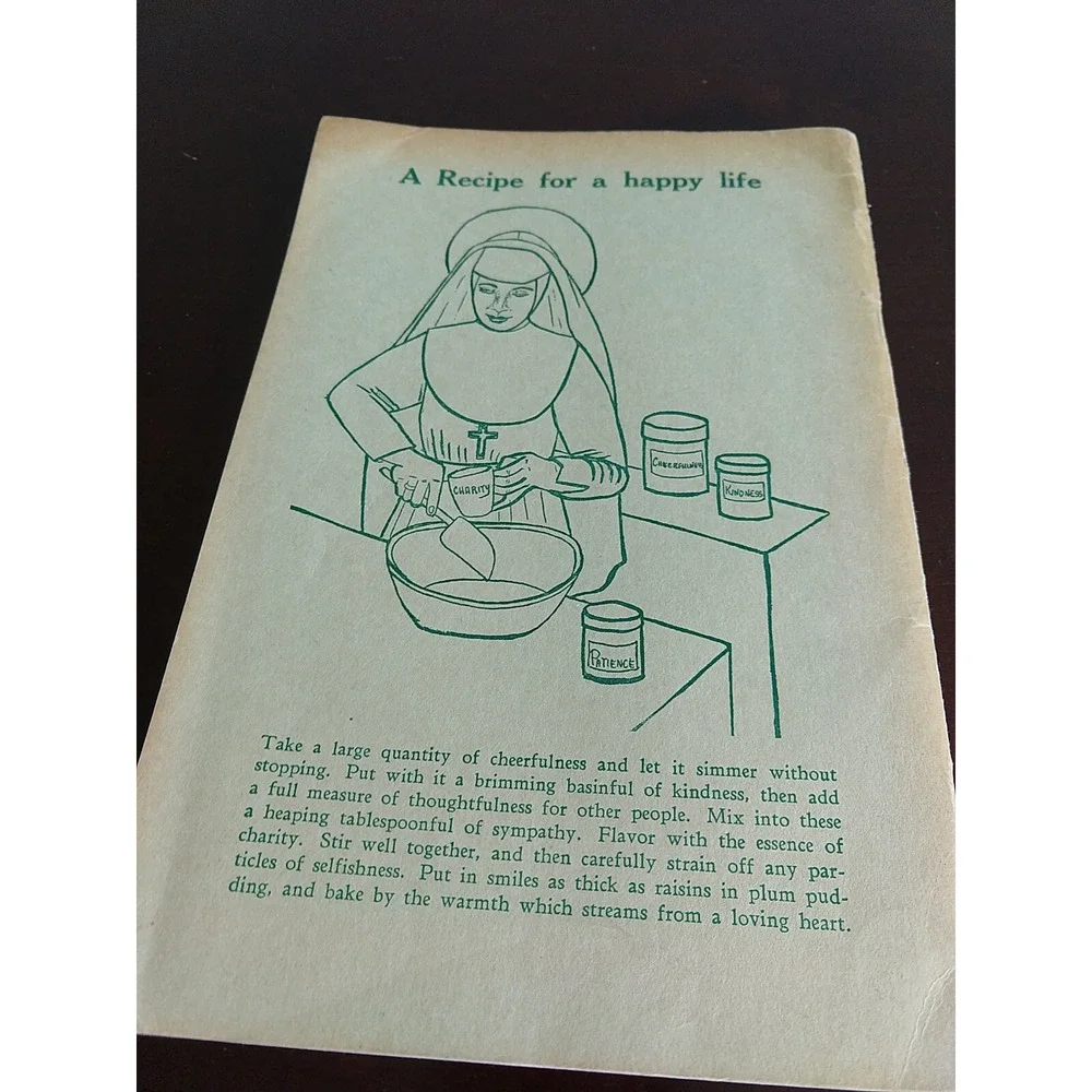 Vintage St Joseph's Cookbook Sisters Of Jersey City NJ Community Cook Book